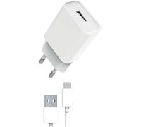 Myway, chargeur 12W avec 1m de câble USB-A vers USB-C charge rapide, blanc