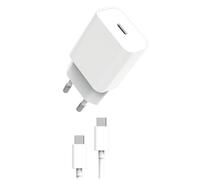 MYWAY PACK CHARGEUR SECTEUR PD 20W + USB-C USB-C BLANC
