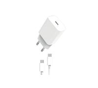 MYWAY PACK CHARGEUR SECTEUR PD 20W + USB-C USB-C BLANC