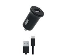 MYWAY PACK CHARGEUR VOITURE 12W + USB-A USB-C NOIR