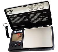 MYWEIGH® balance de précision balance de poche Triton-M (400x0,01g) + porte-clés HEADNMORE® en bundle HEADNMORE