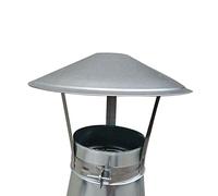 MYXJGNAIY Chapeau de cheminée en Acier Inoxydable, Protection Contre la Pluie et Le Vent, 125 mm