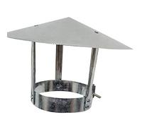 MYXJGNAIY Chapeau de cheminée, Protection Anti-Pluie pour conduits de Ventilation, en tôle galvanisée, 230 mm / 9,05 Pouces