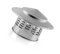 MYXJGNAIY Protection de cheminée，Rond Chapeau de cheminée, Conique Dessus Chapeau de cheminée avec Grille, Stovepipe Finial, 304acier Inoxydable,cheminée Grille,évent Storm Toit Chapeau(3in/75mm)