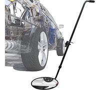 MYXJGNAIY Rétroviseur d'inspection Automobile, 2 miroirs convexes télescopiques avec éclairage LED et Roues universelles, réflecteur d'inspection de véhicule