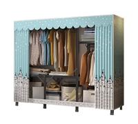 MYXJX Armoire en tissu pour chambre à coucher, avec tringle de suspension, placard simple, organisateur pour chaussures, sacs, salon, chambre, vestiaire (170 x 45 x 168 cm)