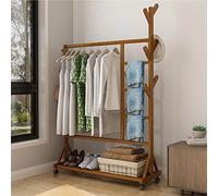 MYXJX Banc à Chaussures, Banc de Rangement à Chaussures doré à 2 Niveaux avec siège rembourré for entrée, Porte d'entrée, étagère à Chaussures et étagère(Brown,100X158cm)