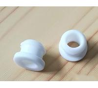 MYXJX Bouchon en Caoutchouc, Lot de 1, 2 ou 5 œillets encliquetables en Caoutchouc de Silicone Blanc, 4,5 à 50,6 mm, Bouchons d'extrémité for câbles et Fils(2pcs,28Mm(Bore 23Mm))