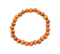 MYXJX Bracelet en Perles, 1 Pc prière Bois Perle Bouddha Bracelet réglable Chapelet Bracelets Hommes Femmes Yoga Bijoux-Rouge(Brown Buddha)