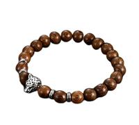 MYXJX Bracelet en Perles, Bracelet Chapelet en Bois Porte-Bonheur for Hommes et Femmes, 108 Perles, prière Bouddhiste tibétaine, méditation, Arbre de Vie, Bijoux Om, 1 pièce