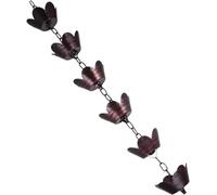 MYXJX chaîne de Pluie, Bassin de chaîne de Pluie en métal, chaînes de Pluie for l'extérieur, capteur de Pluie décoratif en Forme de pétale for Descente de gouttière Suspendue, chaîne de gouttière