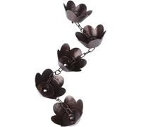 MYXJX chaîne de Pluie, Chaîne Attrape-Pluie for descentes pluviales, carillons et Tasses en Forme de pétale, chaînes de Pluie, décoration de Toit de Descente pluviale, chaîne de gouttière Suspendue