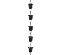 MYXJX chaîne de Pluie, Chaînes de Pluie décoratives for tuyaux de Descente, for Fortes pluies, chaîne de gouttière for gouttière, décoration de Maison et de Jardin, chaîne de gouttière Suspendue