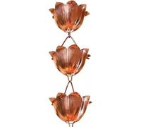 MYXJX chaîne de Pluie, Coupe verseuse de chaîne de gouttière, Cascade de chaîne de Pluie à Longueur réglable, collecteur d'eau de Pluie, Descente de chaîne de Pluie, chaîne de gouttière Suspendue