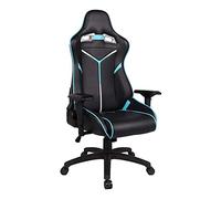 MYXJX Chaise de Jeu, Gamichair - Chaise d'ordinateur à Dossier Haut en Similicuir - Chaises de Jeu ergonomiques avec accoudoirs réglables et Base en métal Robuste for Joueurs et employés de Bureau