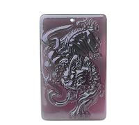 MYXJX Collier d'obsidienne, Collier pendentif obsidienne naturelle PiXiu for hommes et femmes