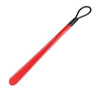 MYXJX corne à chaussures, Chausse-pied en PVC à manche long(Red 30cm)