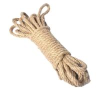 MYXJX Ficelle, Corde de Chanvre 4/5/6/8/10/12/14/16mm Corde Solide Bricolage Cordon de Jute Ficelle Ruban Artisanat Couture(10MM 10M)