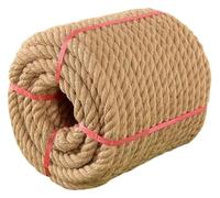 MYXJX Ficelle, Corde de Chanvre épaisse, matériel Fait à la Main, Lot de Cordes en Jute, étiquette de Bricolage, Cadre d'escalade for Chat, Corde de tir à la Corde(12MM 10M)