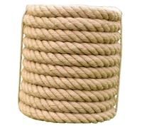 MYXJX Ficelle, Corde de Jute de 12MM, Corde de Jute de 50M d'épaisseur, Corde de Chanvre Solide for l'artisanat de Bricolage, Poteau à gratter for Chat, Jardinage, décoration