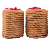 MYXJX Ficelle, Corde de Jute de 25mm d'épaisseur et Solide, Corde de Chanvre for décoration de Jardin for l'artisanat, Corde de tir à la Corde, Ficelle de Bagages(25MM 20M)