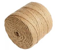MYXJX Ficelle, Corde de Jute de Jardin de 50m d'épaisseur, Corde de Chanvre de 4/5/6/8mm, décoration de Jardinage de la Maison for la réparation et Le Remplacement du griffoir de Chat(5MM 50M)