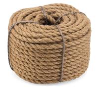 MYXJX Ficelle, Corde de Jute torsadée de 164 Pieds, Corde de Chanvre à 3 brins, Corde de Manille, Regroupement de Jardinage et tenture Murale, Artisanat décoratif(15MM 10M)