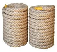 MYXJX Ficelle, Ficelle de Jute Corde de Chanvre 20mm d'épaisseur torsadée Corde de Manille platelage Corde de Jute décoration de Jardin Camping Bricolage Corde de Ficelle à gratter for Chat(20MM 10M)