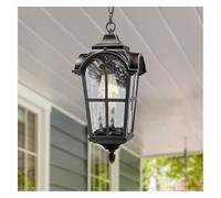 MYXJX lampes suspendues, Lustre lanterne suspendu d'extérieur vintage, plafonnier for villa, cour, gazebo, couloir, porche, balcon, lampe suspendue de jardin(33.5cm)