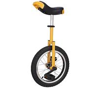MYXJX monocycle, Vélo à Roue Unique à Roue antidérapante de 20 Pouces, avec Jante en Alliage, Pneu très épais, siège réglable, for Les Sports de Plein air, Le Fitness, l'exercice et la santé(Yellow)