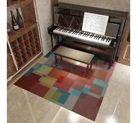 MYXJX Tapis de Batterie, Tapis de Batterie avec Dessous antidérapant, insonorisant for Piano, Salle d'enregistrement, Studio - 80 x 160 cm(I)