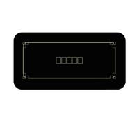 MYXJX Tapis de Poker, Tapis de Disposition de Jeu de Joueurs, Disposition de Table de Casino Professionnelle de Jeu de Poker Texas Hold'em for Les fêtes à la Maison(Black,S)