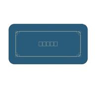 MYXJX Tapis de Poker, Tapis de Disposition de Jeu de Joueurs, Disposition de Table de Casino Professionnelle de Jeu de Poker Texas Hold'em for Les fêtes à la Maison(Blue,S)