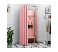 MYXJX vestiaire Portable, Vestiaire Pliable avec Rideau d'ombrage, Cabine d'essayage détachée for Photographie de Magazines, vestiaire en métal(C,39.4inx37.4in)