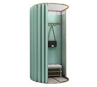 MYXJX vestiaire Portable, Vestiaire, Tente D'intimité De Vestiaire Temporaire Au Sol De Salle D'essayage De Magasin De Vêtements, for Le Bureau De Centre Commercial(Green,85x80x200)