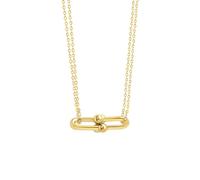 MYYCYCV Collier pendentif Européen et américain tendance rétro design sens fer à cheval boucle collier femelle clavicule chaîne Cadeaux