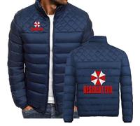 MYYLY Doudoune d'hiver pour Homme pour Resident Evil Manteau d'extérieur léger et isolé en Coton rembourré Court et Chaud avec Fermeture éclair intégrale Veste rembourrée,B-3XL