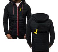 MYYLY Sweat à Capuche Patchwork en Duvet pour Homme pour Bruce Lee Sweat-Shirts à Manches Longues en Polaire imprimé Sweat-Shirts à Capuche Manteau Patchwork Veste légère Poches,G-L