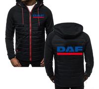 MYYLY Sweats à Capuche en Duvet pour Hommes de Sport pour DAF Sweat-Shirts à Capuche en Patchwork à Fermeture éclair complète Vestes à Capuche de Loisirs Manteaux de Mode décontractés,A-M