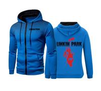 MYYLY Sweats à Capuche pour Hommes 2024 pour Linkin Park Sweat à Capuche à Manches Longues Pull à Capuche décontracté avec Cordon de Serrage Haut pour Linkin Park Veste zippée Sweat,G-M