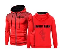 MYYLY Sweats à Capuche pour Hommes 2024 pour Linkin Park Sweat à Capuche à Manches Longues Pull à Capuche décontracté avec Cordon de Serrage Haut pour Linkin Park Veste zippée Sweat,C-M