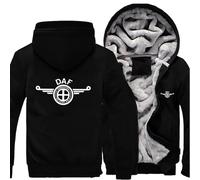 MYYLY Veste d'hiver Coupe-Vent en Polaire pour Homme, Manteau à Capuche pour DAF, Sweat à Capuche en Polaire Chaude, Veste Softshell épaisse, Coupe-Vent d'extérieur avec Capuche,C-L