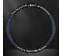 MYYULONG Couvre Volant de Voiture en Cuir Microfibre pour Citroen Berlingo II 2008-2011 2012-2015 2015-2018, Housse de Volant Respirante Antiderapante Auto Interieur Accessoires,Blue-O Type