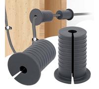 MYZHRE Starlink Kit d'installation de câble Starlink, accessoires de montage Starlink, 2 œillets, foret à cosse de 2,5 cm, foret de 0,6 cm, 15 pinces murales (œillet de routage de câble (gris)