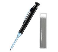 myziji Crayon Mécanique De Charpentier Solide De 2.8mm, Avec Taille-crayon For La Construction Du Bois, Crayon De Charpentier À Longue Tête, Fourniture De Papeterie (Size : 2pcs set-Black B)