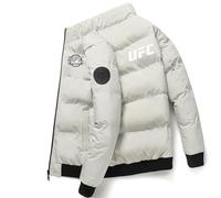 Myzter Doudoune Duvet Ultimate Fight, Plume Matelassé Ultralight, Veste Matelassée pour la Randonnée et le Voy.age(White,M)