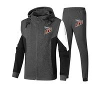 Myzter Sweatshirt à Capuche Homme Fo.gh.at Live, Pull Sweat à Capuche Couleur Contrastée, de Corps Chaud et Confortable(Grey,XXL)