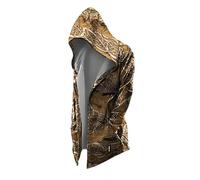 MYZTTZR Cardigan à Capuche pour Homme Viking 3D Tattoo Print Fenrir Wolf Celtic Knot Retro Fashion Valhalla Medieval,Norse Mythology,M