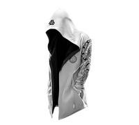 MYZTTZR Cardigan à Capuche pour Homme Viking 3D Tattoo Print Fenrir Wolf Celtic Knot Retro Fashion Valhalla Medieval,Fenrir Wolf,XL