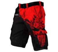 MYZTTZR Hommes Coupe Ample Été Short Viking 3D Imprimé Tatouage Personnalisé Rétro À la Mode Femmes Pantalon de Sport Médiéval,Mediaeval,S